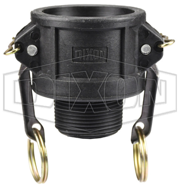 PPB125 - Glass-Filled Polypropylene Cam & Groove Type B Coupler x Male NPT PPB125 - Glass-Filled Polypropylene Cam & Groove Type B Coupler x Male NPT