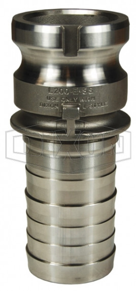 L100-E-SS - Vent-Lock® Safety Cam & Groove Type E Adapter