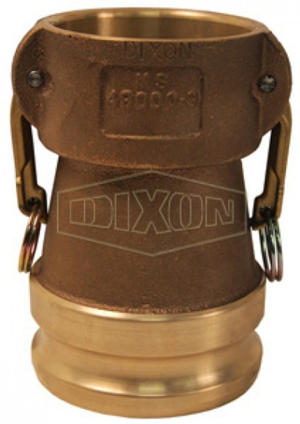 6040-DA-BR - Dixon Cam & Groove Reducing Type DA Coupler x Adapter