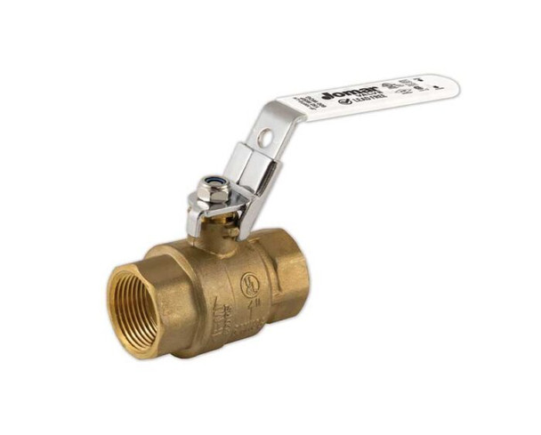 Lead Free Brass Ball Valve, Full Port, 2 Piece, Threaded Connection, Dezincification Resistant Brass with Stainless Steel Ball and Stem, Locking Handle, 600 WOG