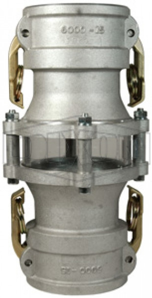 3533CC - Cam & Groove In-Line Sight Glass Coupler x Coupler