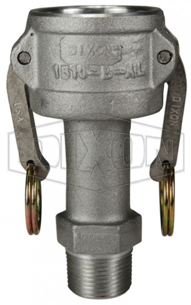 1510-B-AL - Dixon Cam & Groove Type B Jump Size Coupler x Male NPT 1510-B-AL - Dixon Cam & Groove Type B Jump Size Coupler x Male NPT