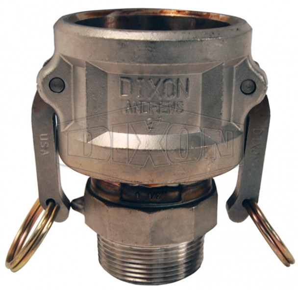 1510-B-SS - Dixon Cam & Groove Type B Jump Size Coupler x Male NPT 1510-B-SS - Dixon Cam & Groove Type B Jump Size Coupler x Male NPT