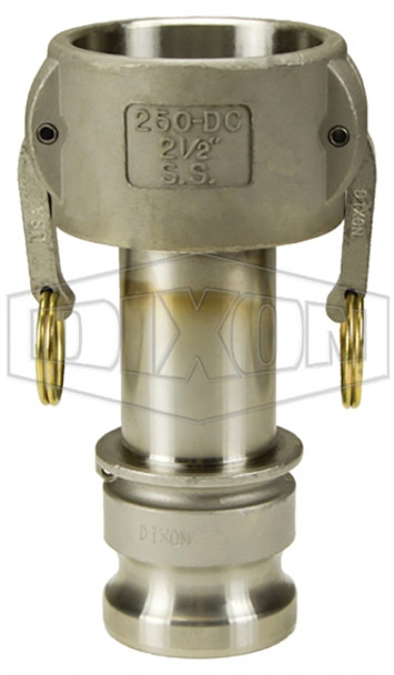 1510-DA-SS - Dixon Cam & Groove Jump Size Type DA Coupler x Adapter 1510-DA-SS - Dixon Cam & Groove Jump Size Type DA Coupler x Adapter