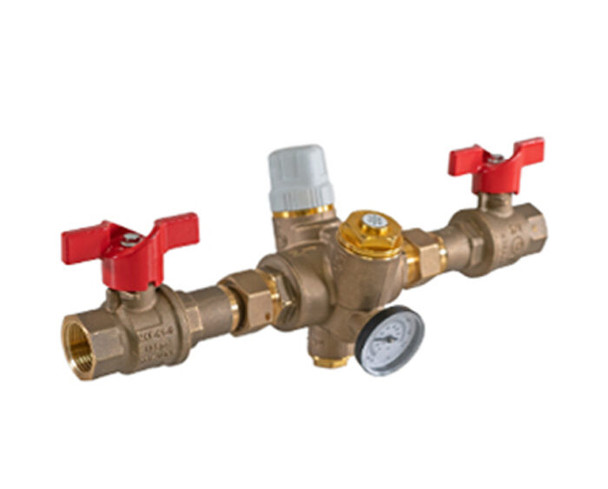 RecircSetter, Lead Free Thermostatic Balancing Valve, Variable Set Point, Thermal Disinfection, Dual Isolation, Dezincification Resistant Brass, 150 CWP