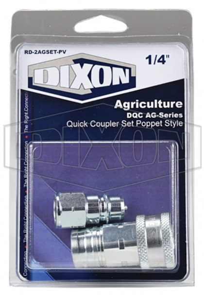 RD-2AGSET-PV - AG-Series Poppet Coupler and Plug Set