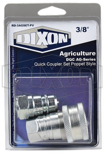RD-3AGSET-PV - AG-Series Poppet Coupler and Plug Set