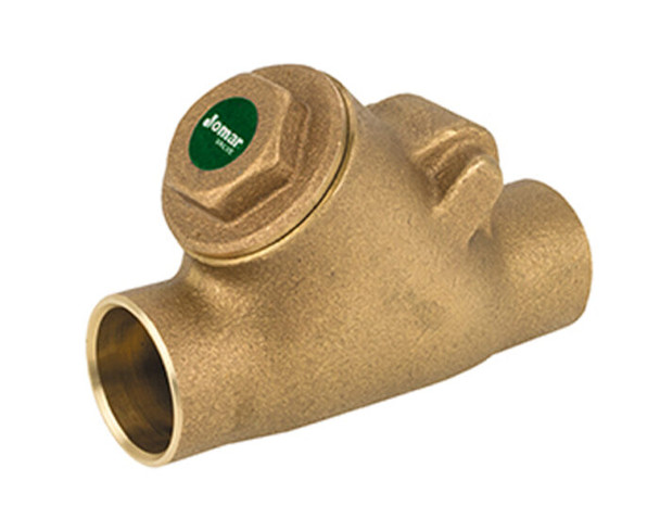 Bronze Y-pattern Swing Check Valve, Solder Connection, 300 WOG, Class 150
