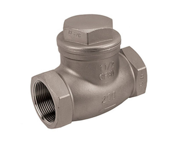 Stainless Steel Swing Check Valve, Threaded Connection, 200 WOG