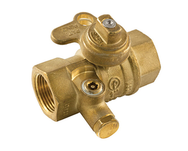 Utility Gas Ball Valve, Full Port, Service Bypass, 125 PSIG