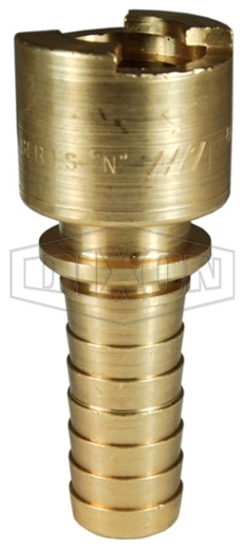 4NS8-B - Dix-Lock® N-Series Interchange Female Head Coupler Standard Hose Barb