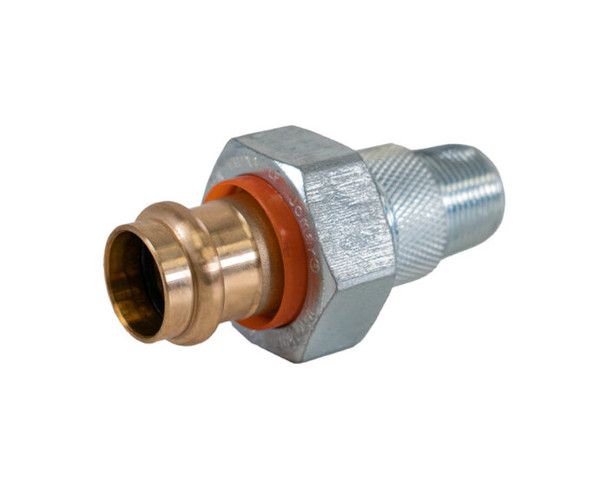 Lead Free Brass Dielectric Union, Press x MIP Connection, 250 PSI