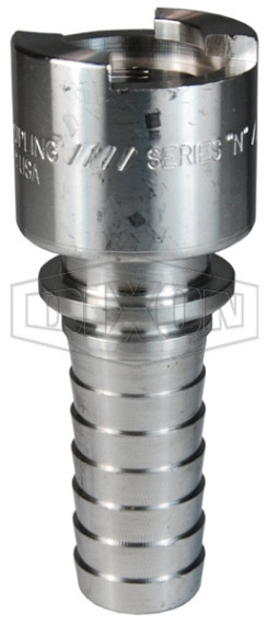 4NS8-S - Dix-Lock® N-Series Interchange Female Head Coupler Standard Hose Barb
