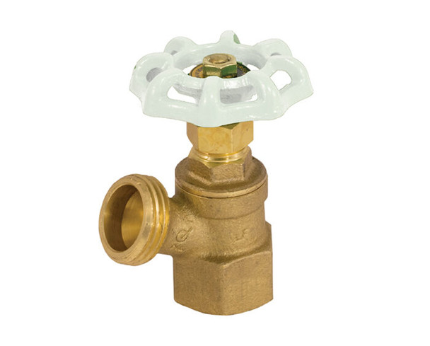 Lead Free Brass Boiler Drain, Threaded Female Connection, 125 WOG