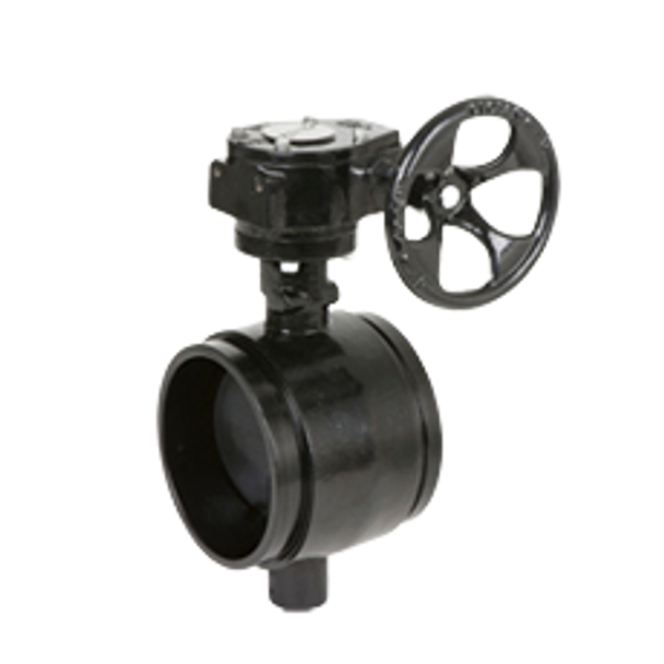 Grooved Butterfly Valve EPDM w/Gear Operator