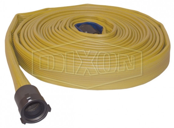D825Y100RAF - 800# Double Jacket Fire Hose - Color Impregnated