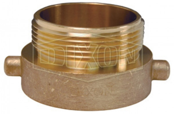 HA15S15T - Hydrant Adapter Pin Lug Brass