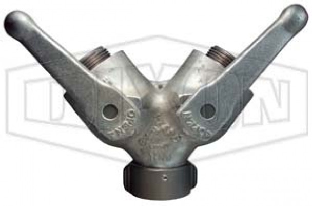 FWV15S15S - Forestry Grade Aluminum 1/4 Turn Ball Type Wye Valve FWV15S15S - Forestry Grade Aluminum 1/4 Turn Ball Type Wye Valve