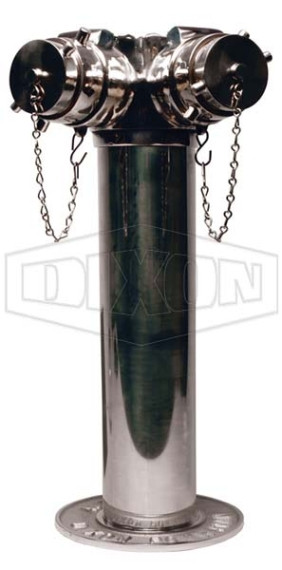 2WSA6025F-SP-C - Double Clapper Concealed Type Siamese Assembly