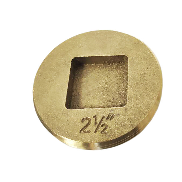 2-1/2" IPS S.C. Countersunk Brass Cleanout Plug