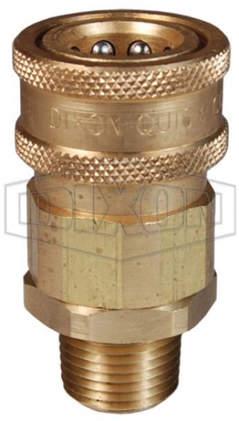 16VM16-B - V-Series Valved Male Coupler