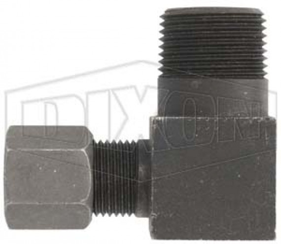 FLC2501-05-04 - Flareless Bite Male Tube x Male NPTF 90° Elbow