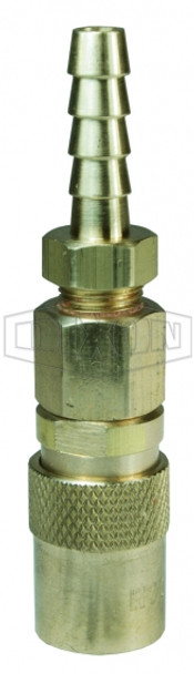 2CMS2-B - CM-Series Industrial Mold Valved Coupler Hose Barb