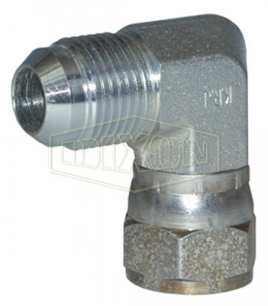 6500-12 - 90° Male JIC 37° Flare x Female JIC 37° Flare Swivel Elbow