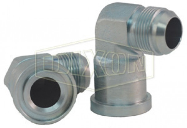 C6190F2020 - 90° Flange Elbow x Male JIC Hydraulic Adapter