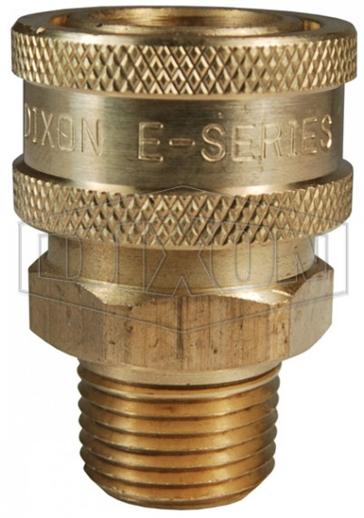 6EM6-B - E-Series Straight Through Male Threaded Coupler