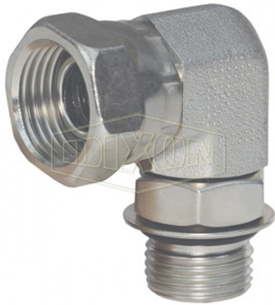 6901-12-12 - 90° SAE O-ring Boss® x Female NPSM Swivel Nut Elbow