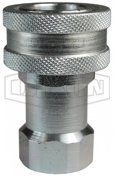 F-4HF4-HV - H-Series ISO-B Steel Mill 'Slide Gate' Female Threaded Coupler