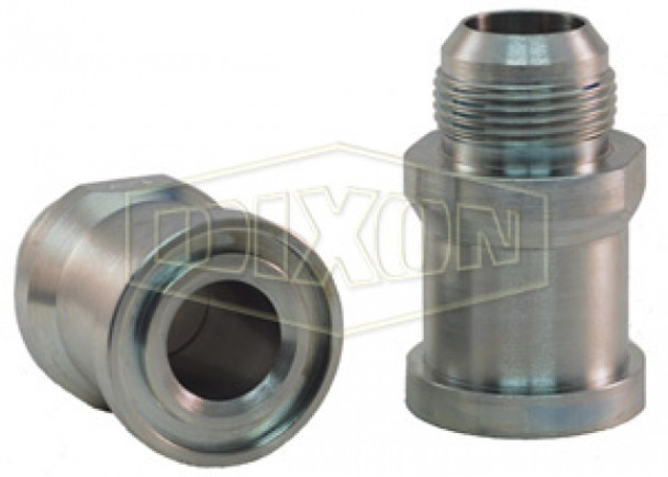 C6100F3224 - Straight Flange x Male JIC Hydraulic Adapter