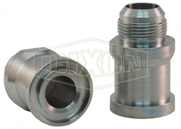 C6200F2420 - Straight Flange x Male JIC Hydraulic Adapter