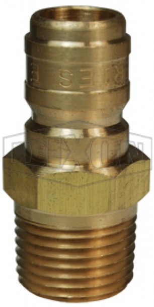 E4M4-B - E-Series Straight Through Male Threaded Plug
