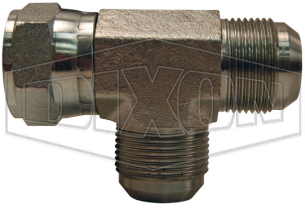 6602-12 - Male JIC 37° Flare x Female JIC 37° Swivel Run Tee