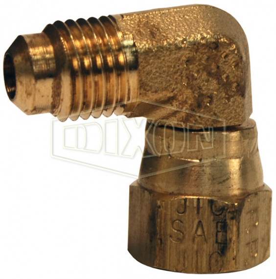 166FSV-6-6 - SAE 45° Flare 90° Swivel Elbow