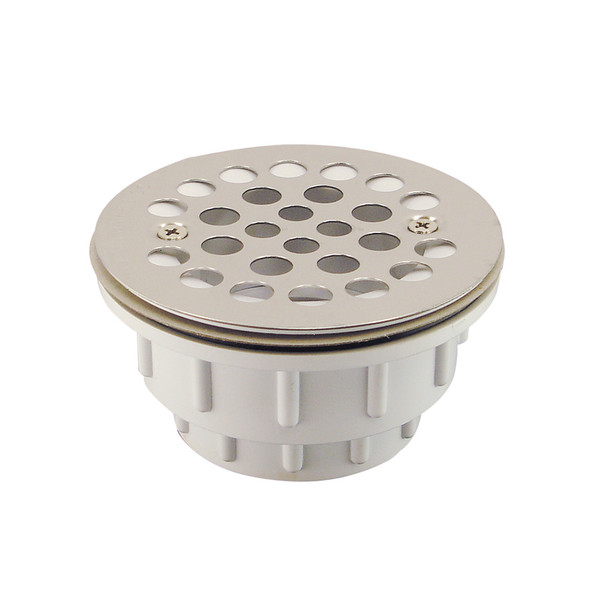 2" PVC Shower Stall Drain w/ Receptor Base -Stainless Steel Strainer