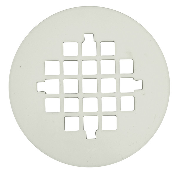 White PVC Snap-in Drain Cover