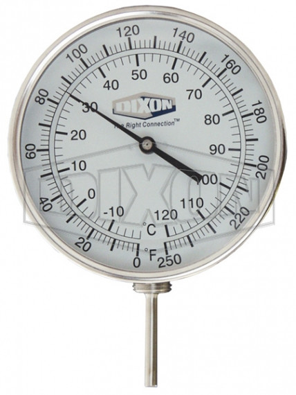 52040104 - Model 52 Bi-Metal Adjustable Angle 5" Face Thermometer