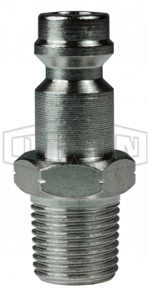 BR1GM1-B-E-7 - BR-Series Pneumatic Male Threaded Plug