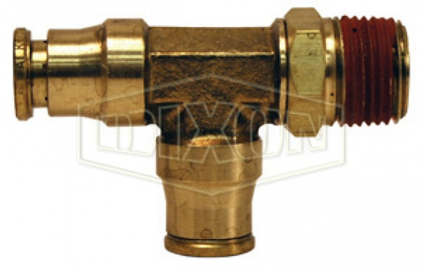 71S16X16 - Push-In Male Swivel Run Tee 71S16X16 - Push-In Male Swivel Run Tee