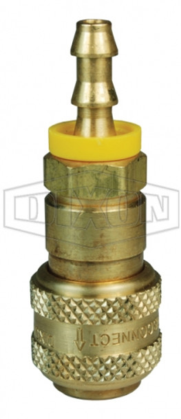 4DB4-B - D-Series Pneumatic Automatic Push-Loc Hose Barb Coupler 4DB4-B - D-Series Pneumatic Automatic Push-Loc Hose Barb Coupler
