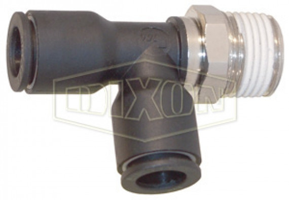 31030811 - Legris Nylon/Nickel-Plated Brass Push-In Male Run Tee