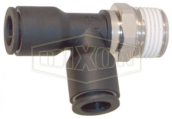 31036014 - Legris Nylon/Nickel-Plated Brass Push-In Male Run Tee