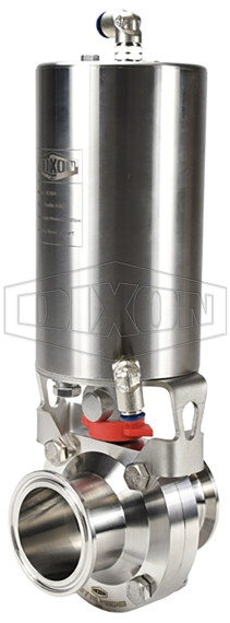 B5107S150CCG - B5107-Series Butterfly Valve with Vertical Canister Actuation