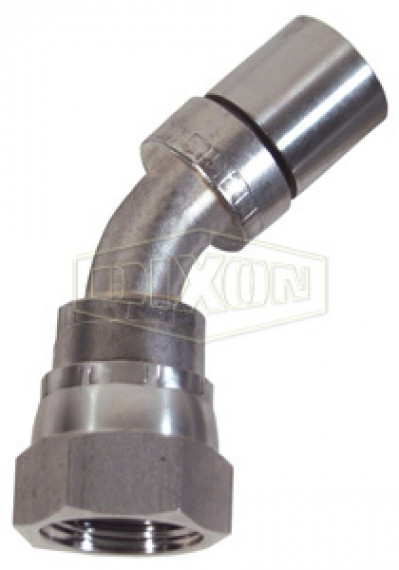 FJS45-10-10 - Nominal Smooth Bore PTFE Hose 45° FJIC Fitting