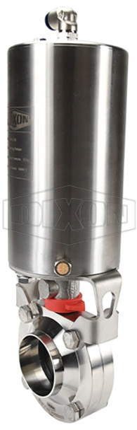 B5107E200BBF - B5107-Series Butterfly Valve with Vertical Canister Actuation