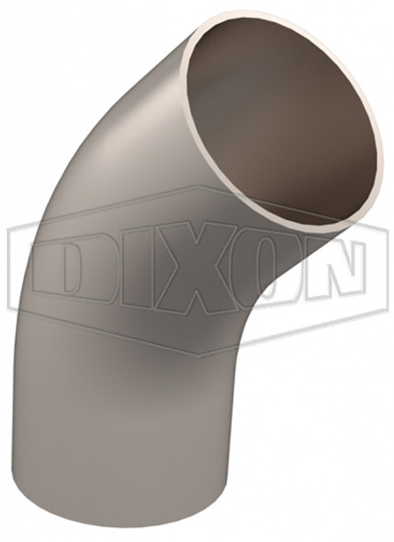 DVF-C250G1T - Vacuum Weld 45° Elbow with Tangents DVF-C250G1T - Vacuum Weld 45° Elbow with Tangents