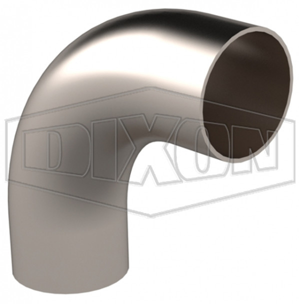 DVF-C200G1R - Vacuum Weld 90° Elbow with Tangents DVF-C200G1R - Vacuum Weld 90° Elbow with Tangents